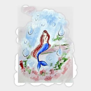 Kim's Mermaid Trans BG Sticker